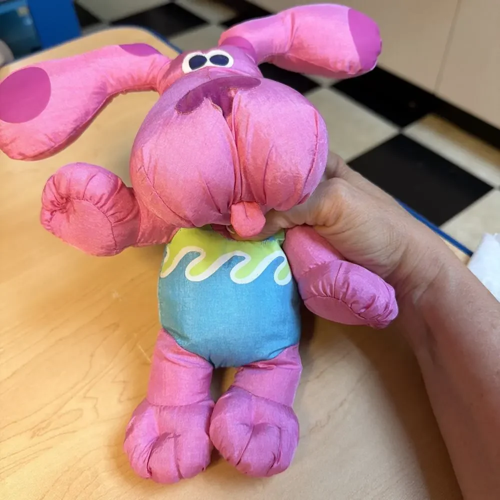 Blues Clues Fisher Price Bathtime Magenta Plush Tub/Pool Toy Stuffed Animal 1999
